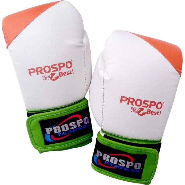 PROSPO Boxing Patriotic Leather Gloves - 12 Oz