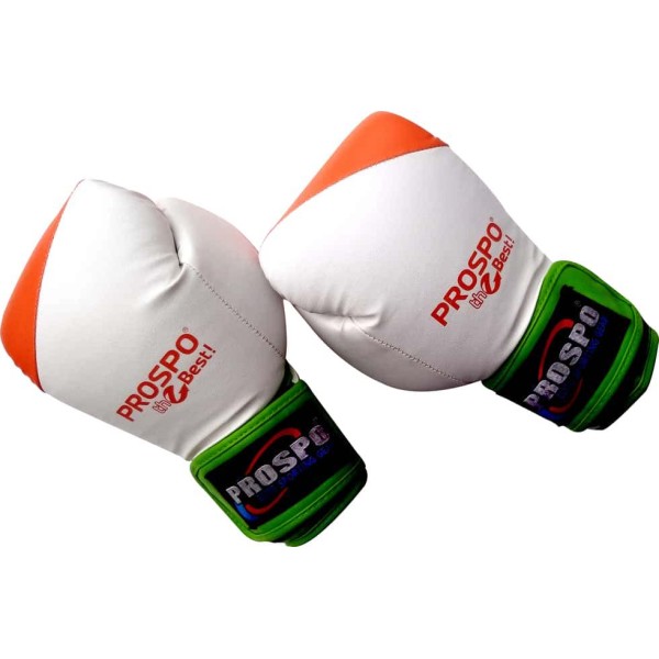 PROSPO Boxing Patriotic Leather Gloves - 12 Oz