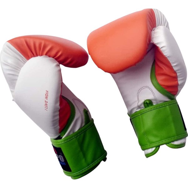 PROSPO Boxing Patriotic Leather Gloves - 12 Oz