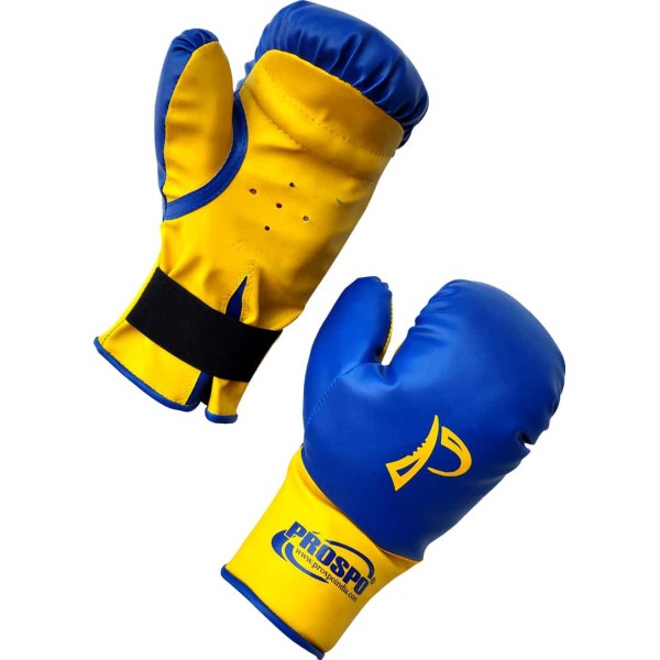 Prospo Laceless Boxing Gloves (Youth) - Blue Yellow