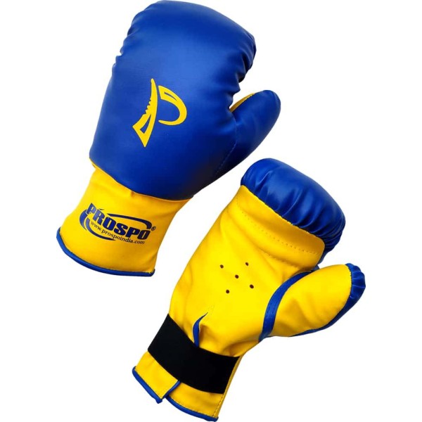 Prospo Laceless Boxing Gloves (Youth) - Blue Yellow