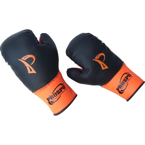 Prospo Laceless Boxing Gloves (Youth) - Black Orange