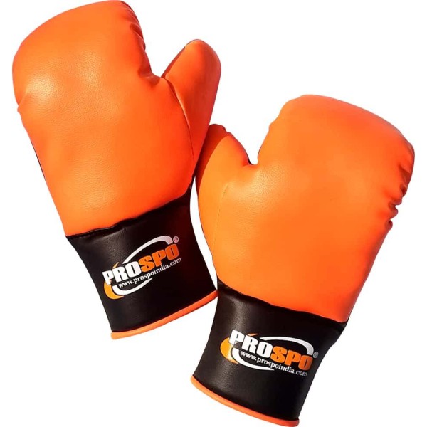 Prospo Laceless Boxing Gloves (Youth) - Orange  Black