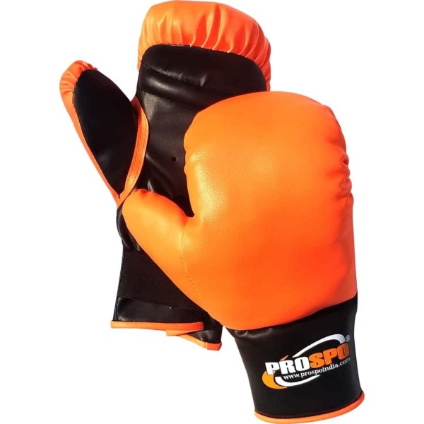 Prospo Laceless Boxing Gloves (Youth) - Orange  Black