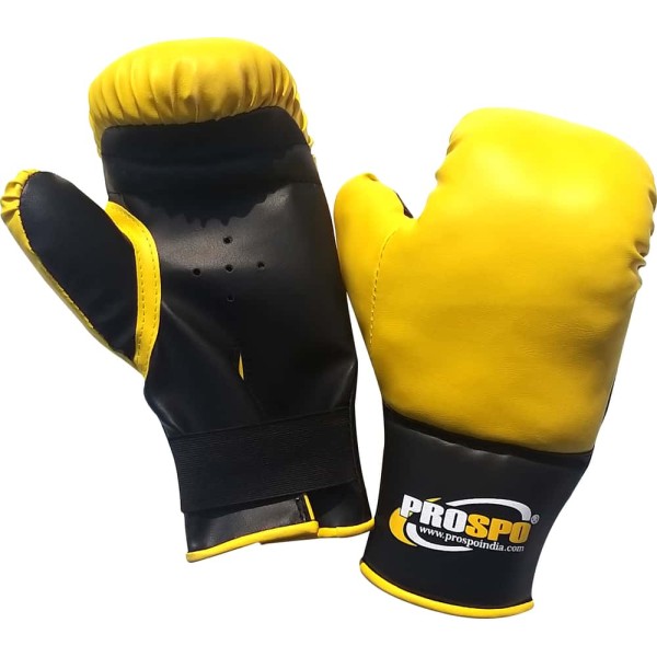Prospo Laceless Boxing Gloves (Youth) - Yellow Black