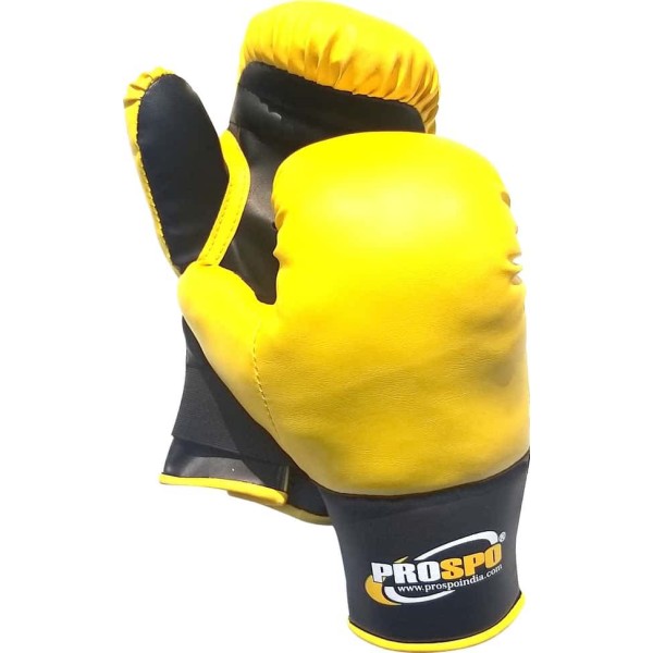 Prospo Laceless Boxing Gloves (Youth) - Yellow Black