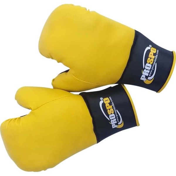 Prospo Laceless Boxing Gloves (Youth) - Yellow Black