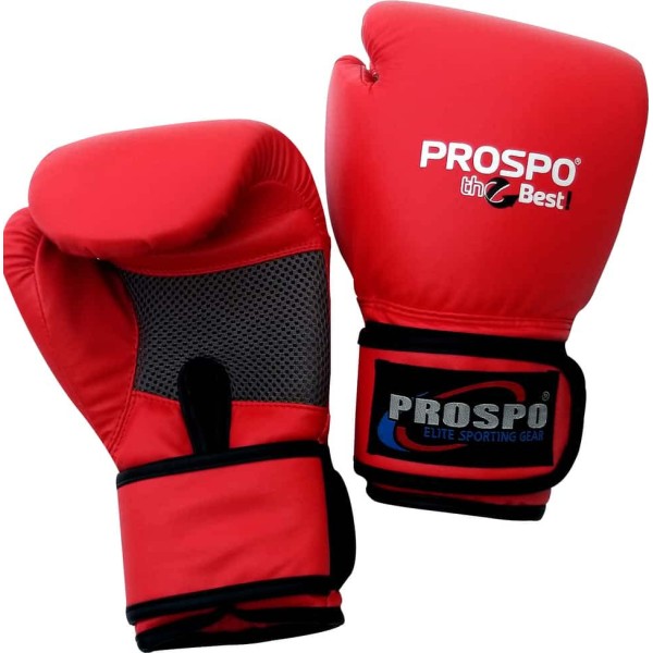 Prospo Top-Grade Boxing Gloves - Red
