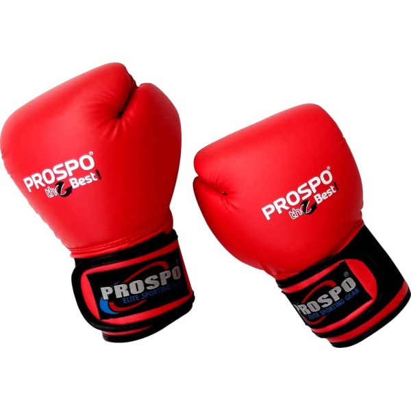 Prospo Top-Grade Boxing Gloves - Red
