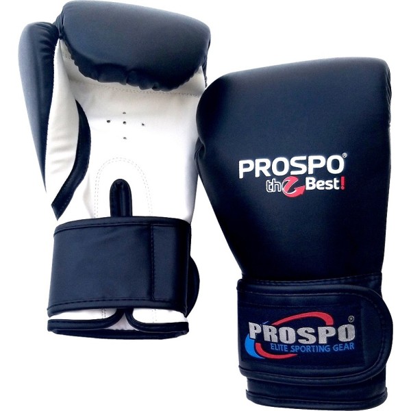 Prospo Top-Grade Boxing Gloves - Black