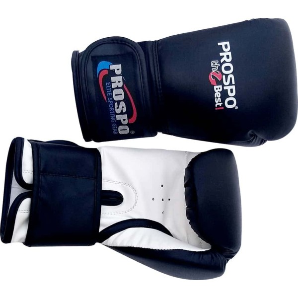 Prospo Top-Grade Boxing Gloves - Black