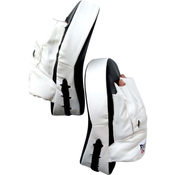 PROSPO Boxing Curved Focus Pad Punching  Mitts  - Black and White