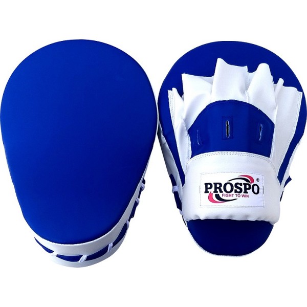 PROSPO Boxing Curved Focus Pad Punching Mitts  - Blue and White
