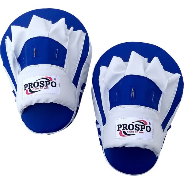PROSPO Boxing Curved Focus Pad Punching Mitts  - Blue and White