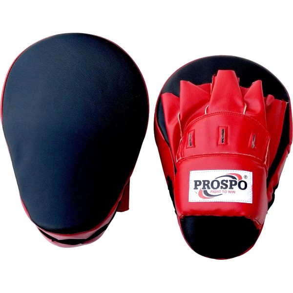 PROSPO Boxing Curved Focus pad Punching Mitts  - Red and Black 