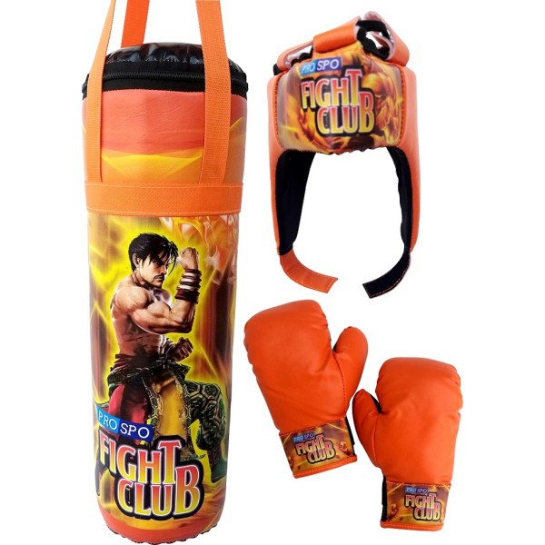 PROSPO’S KIDS BOXING SET – FIGHT CLUB  ORANGE