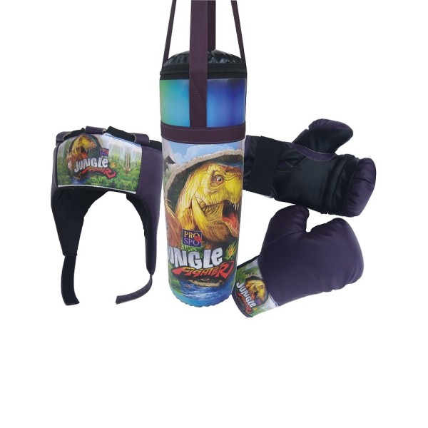 PROSPO  KIDS BOXING SET – JUNGLE FIGHTER  PURPLE