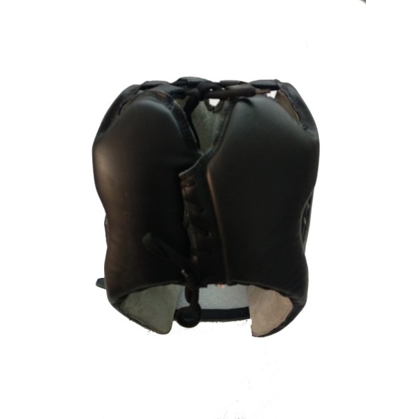 PROSPO LEATHER FACE SAVER HEADGEAR / HEADGUARD - Black