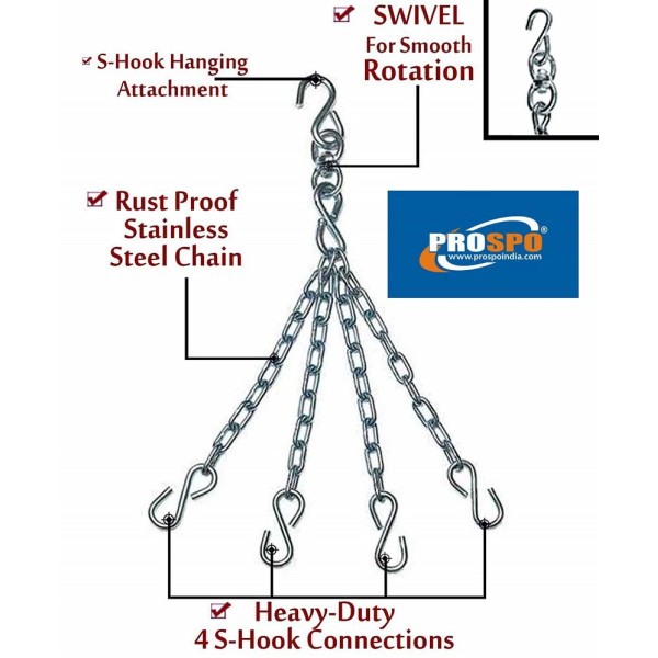 Prospo Rough SRF Punching Bag (36inch) with Super strong Hanging Chain