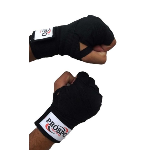Boxing Punching Mitts and Handwrap Combo  - White and Black 