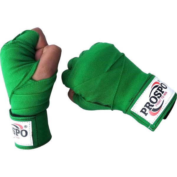 PROSPO Boxing Mexican Stretch  Handwraps-Green and Neon Green