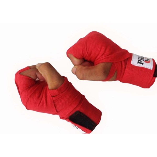 PROSPO Boxing Mexican Stretch  Handwraps (Pack of 2 Pair) - Red and Blue