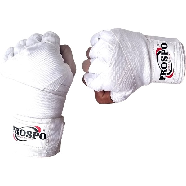 PROSPO Boxing Mexican Stretch  Handwraps - White