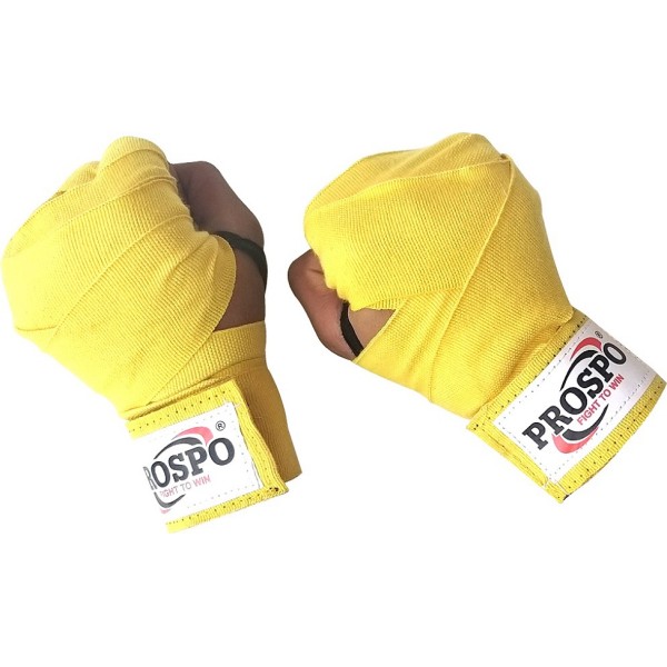 PROSPO Boxing Mexican Stretch  Handwraps - Yellow