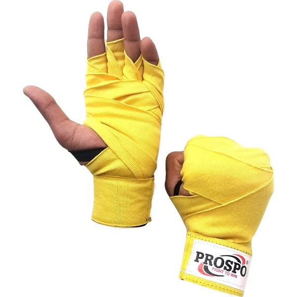 PROSPO Boxing Mexican Stretch  Handwraps - Yellow