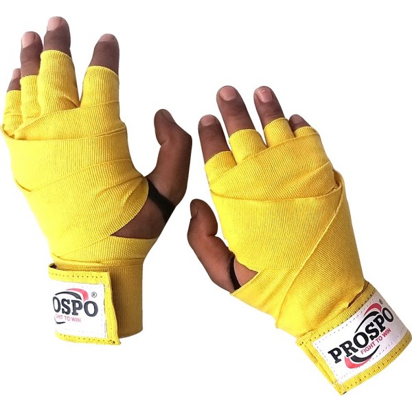 PROSPO Boxing Mexican Stretch  Handwraps - Yellow