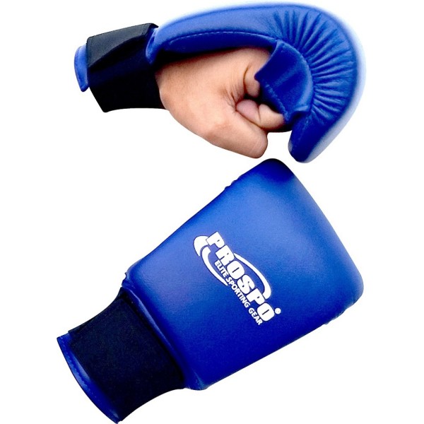 PROSPO KARATE GLOVES (MEN/WOMEN)  - Blue/Red Pair of 2 Gloves