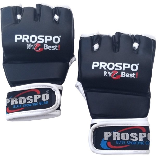 PROSPO Combat MMA Gloves without Thumb - Black
