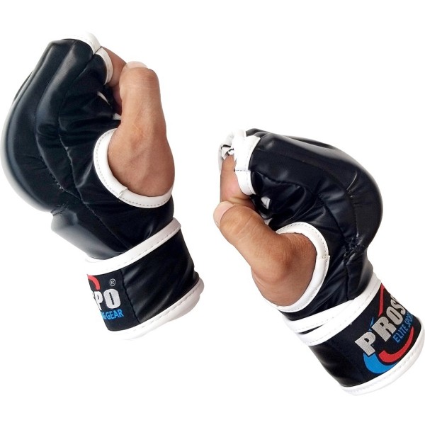 PROSPO Combat MMA Gloves without Thumb - Black