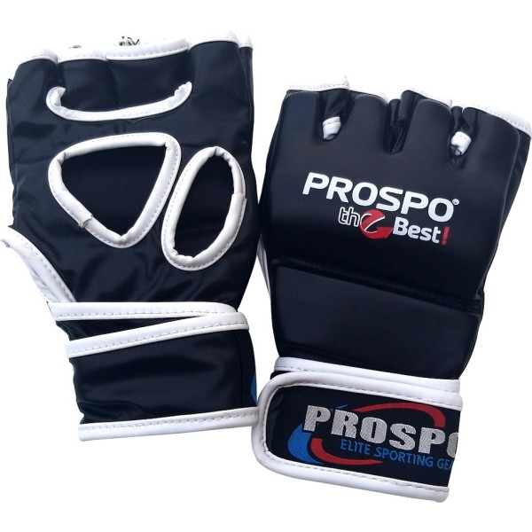 PROSPO Combat MMA Gloves without Thumb - Black