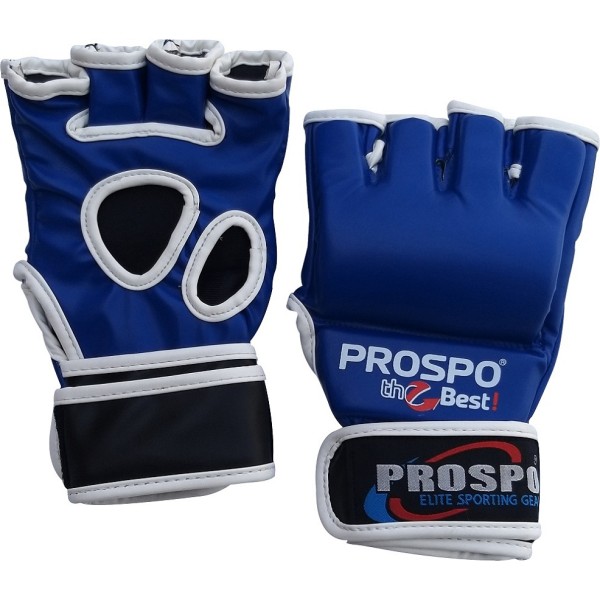 PROSPO Combat MMA Gloves without Thumb - Blue