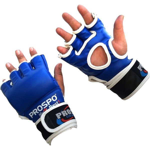 PROSPO Combat MMA Gloves without Thumb - Blue