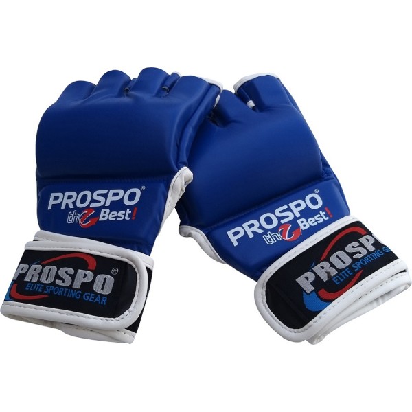 PROSPO Combat MMA Gloves without Thumb - Blue