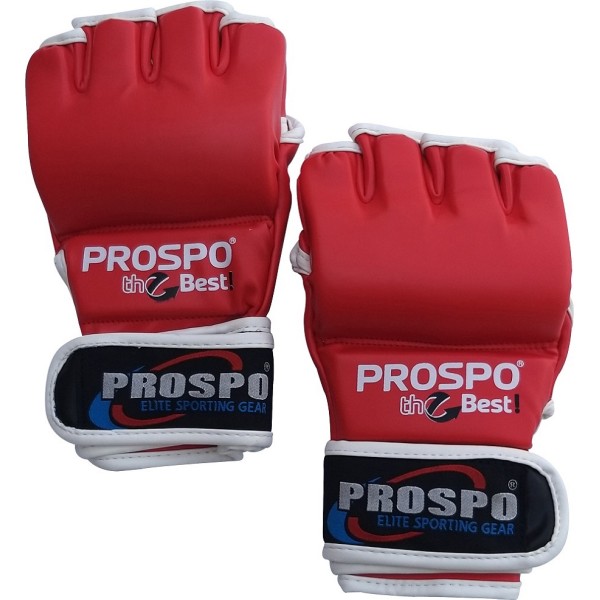 PROSPO Combat MMA Gloves without Thumb - Red
