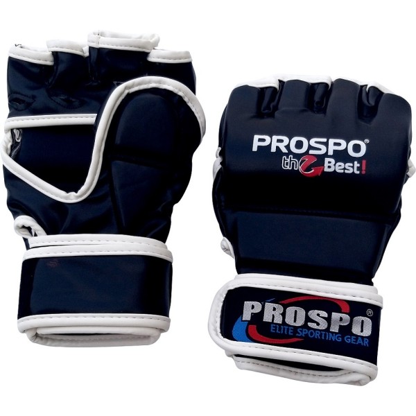PROSPO Combat MMA Gloves with Thumb - Black