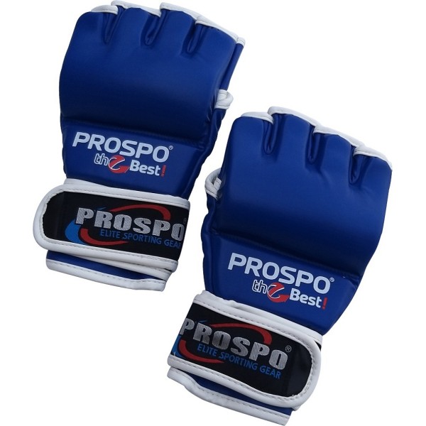 PROSPO Combat MMA Gloves with Thumb - Blue