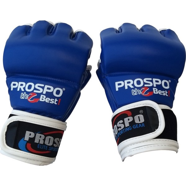 PROSPO Combat MMA Gloves with Thumb - Blue