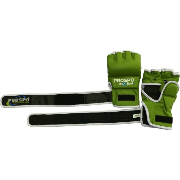 Combat MMA Gloves with Thumb - Green