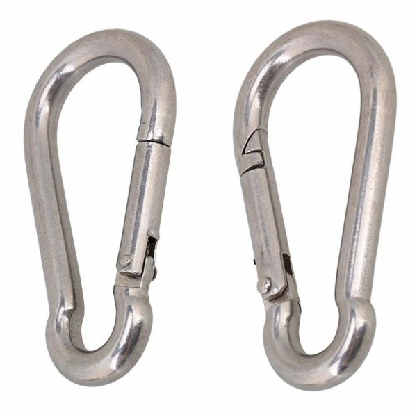 PROSPO Stainless Steel Spring Snap Hook Carabiner