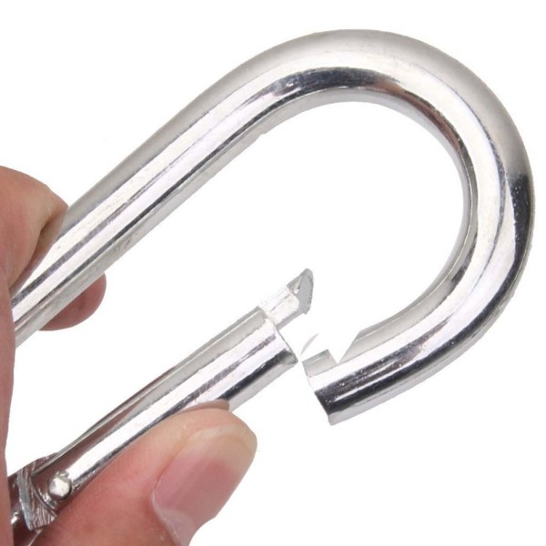 PROSPO Stainless Steel Spring Snap Hook Carabiner