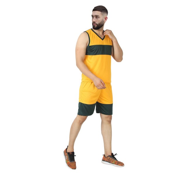 Trendy Ravishing Basketball Contrast mens T-shirt and shorts