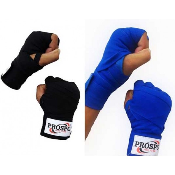 PROSPO Boxing Mexican Stretch Handwraps-Black and Blue