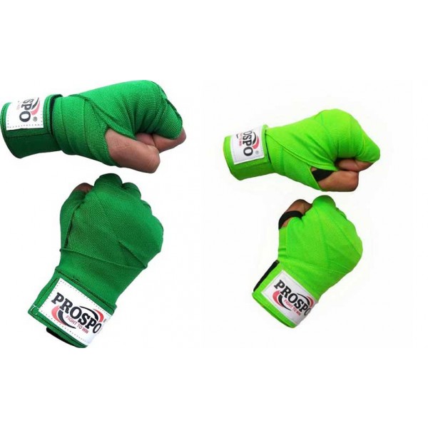 PROSPO Boxing Mexican Stretch  Handwraps-Green and Neon Green