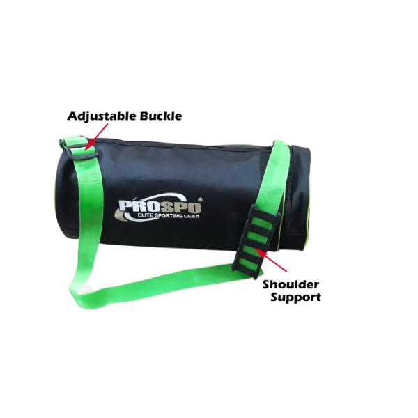 Unisex GYM / TRAVEL UTILITY BAG - 17" X 7.5" BLACK NEON