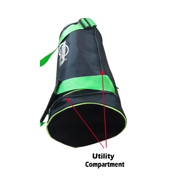 Unisex GYM / TRAVEL UTILITY BAG - 17" X 7.5" BLACK NEON