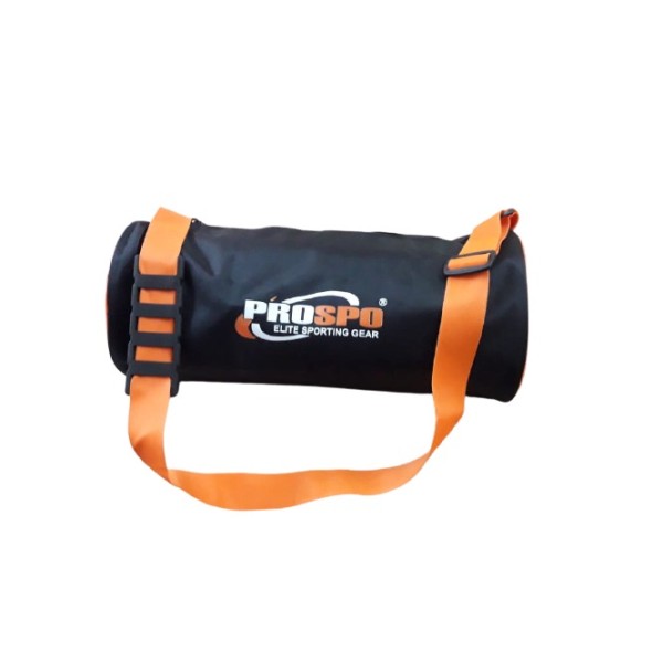 Unisex GYM / TRAVEL UTILITY BAG- 17" X 7.5" BLACK ORANGE